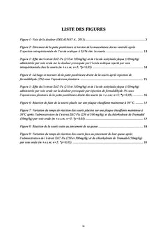 Evaluation de l'activite analgesique