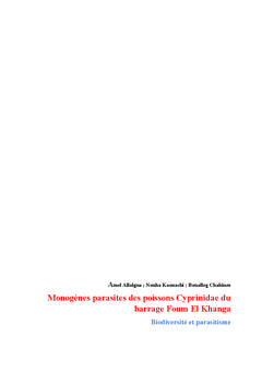 Monogenes parasites des poissons Cyprinidae du barrage Foum el-Khanga