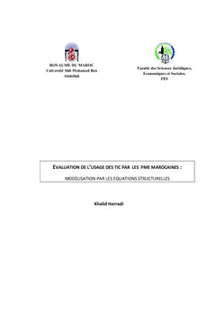Les performances des PME au Maroc Analyses à partir de l'accès aux TIC