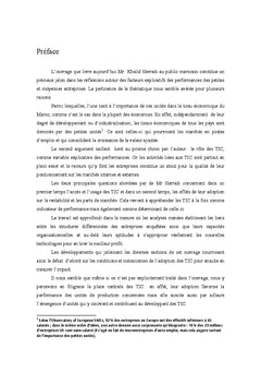 Les performances des PME au Maroc Analyses à partir de l'accès aux TIC
