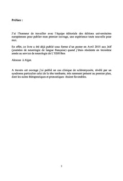 Tete tombante revelant une scleromyosite