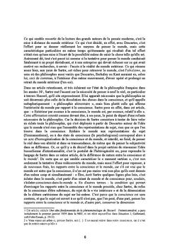 La philosophie de Sartre