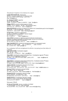 Technologies de recherche agro-sylvo-pastorales