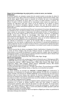 Technologies de recherche agro-sylvo-pastorales