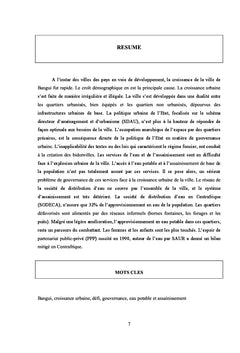 Croissance urbaine, un défi pour l'accès à l'eau potable à Bangui (RCA)