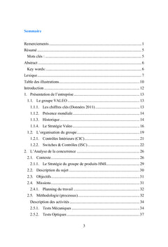 Analyse de la concurrence de Tableaux de Commande et Console Centrale