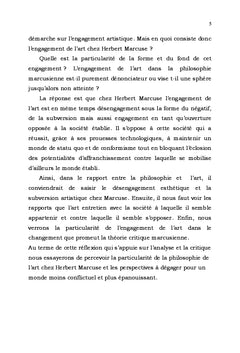La philosophie de l'art chez Herbert Marcuse: Un desengagement engage