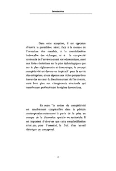 Comprendre la conceptualisation de Competitivite des entreprises