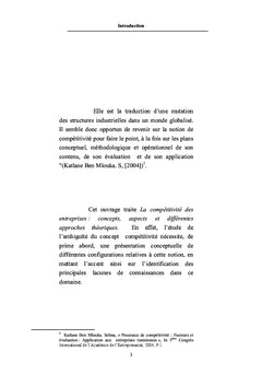 Comprendre la conceptualisation de Competitivite des entreprises