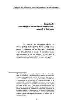 Comprendre la conceptualisation de Competitivite des entreprises