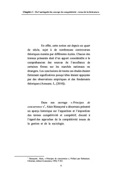 Comprendre la conceptualisation de Competitivite des entreprises
