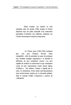 Comprendre la conceptualisation de Competitivite des entreprises