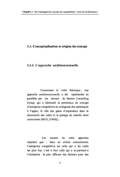 Comprendre la conceptualisation de Competitivite des entreprises