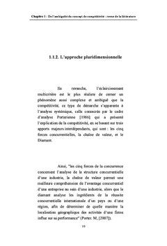 Comprendre la conceptualisation de Competitivite des entreprises