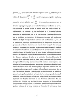Effets non linaires dus A l'interaction laser-plasma