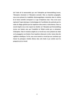 Effets non linaires dus A l'interaction laser-plasma