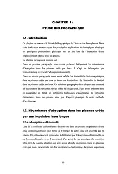 Effets non linaires dus A l'interaction laser-plasma