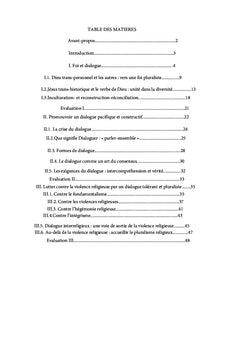 Foi, dialogue et réconciliation