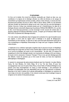 Foi, dialogue et réconciliation
