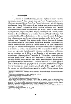 Foi, dialogue et réconciliation