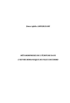 Metamorphoses de l'ecriture