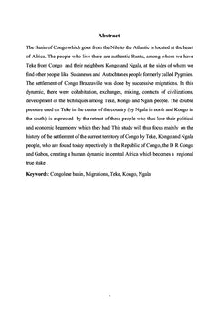 Le peuplement du Bassin du Congo et son impact