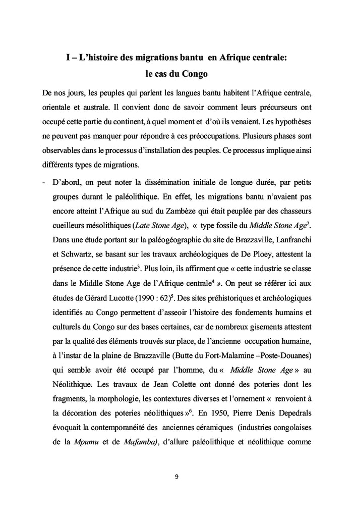 Le peuplement du Bassin du Congo et son impact