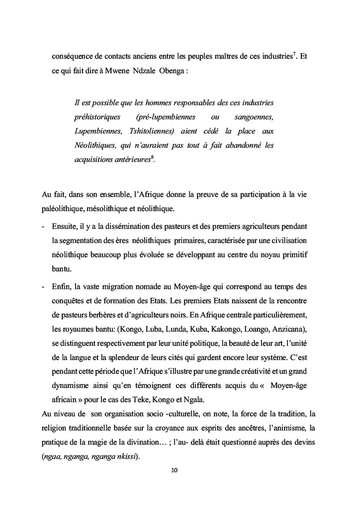 Le peuplement du Bassin du Congo et son impact