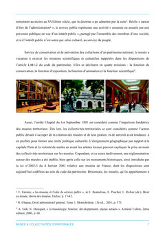 La politique muséale des collectivités territoriales