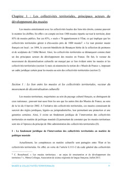 La politique muséale des collectivités territoriales