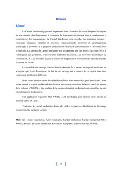 Mesure du Capital Intellectuel d'un systeme de production
