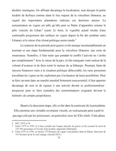 Vignes et vins au Liban