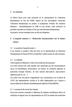 Education therapeutique et competences educatives en kinesitherapie