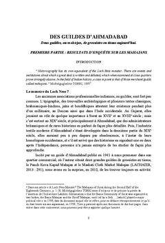 Des guildes d'Ahmadabad