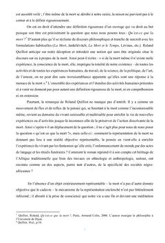 La représentation de la mort dans le roman négro-africain d'expression française