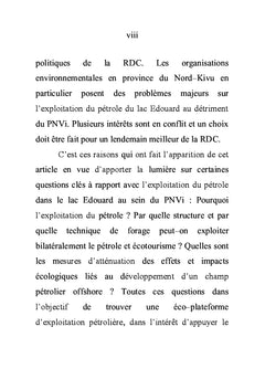 Analyse d'une Ecoplateforme Pétrolière Offshore sur le Lac Edouard