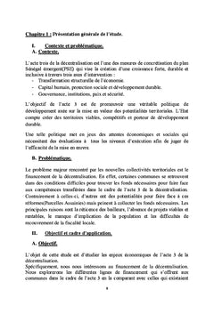 Les enjeux économiques de l'acte trois de la décentralisation: la question du financement