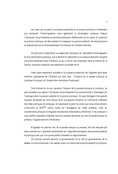 Pouvoir paternel et pouvoir politique du XVIeme siècle A 1914