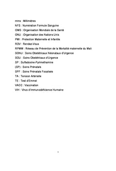 Evaluation Qualite Consultations Prenatales Maternite CS.Ref. Kati