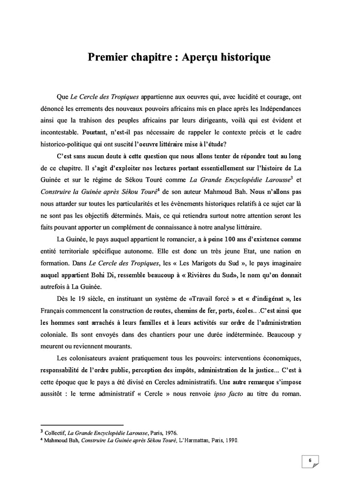 L'Afrique politique dans Le Cercle des Tropiques d'Alioum Fantoure