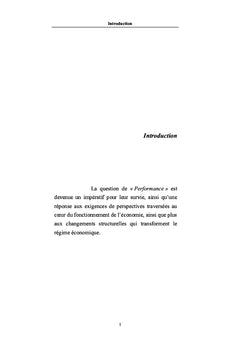 Comprendre la conceptualisation de Performance des entreprises