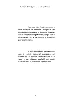 Comprendre la conceptualisation de Performance des entreprises