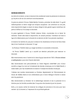 Perceptions et formes d'adaptation au changement climatique