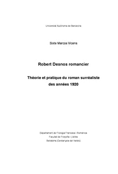 Robert Desnos romancier