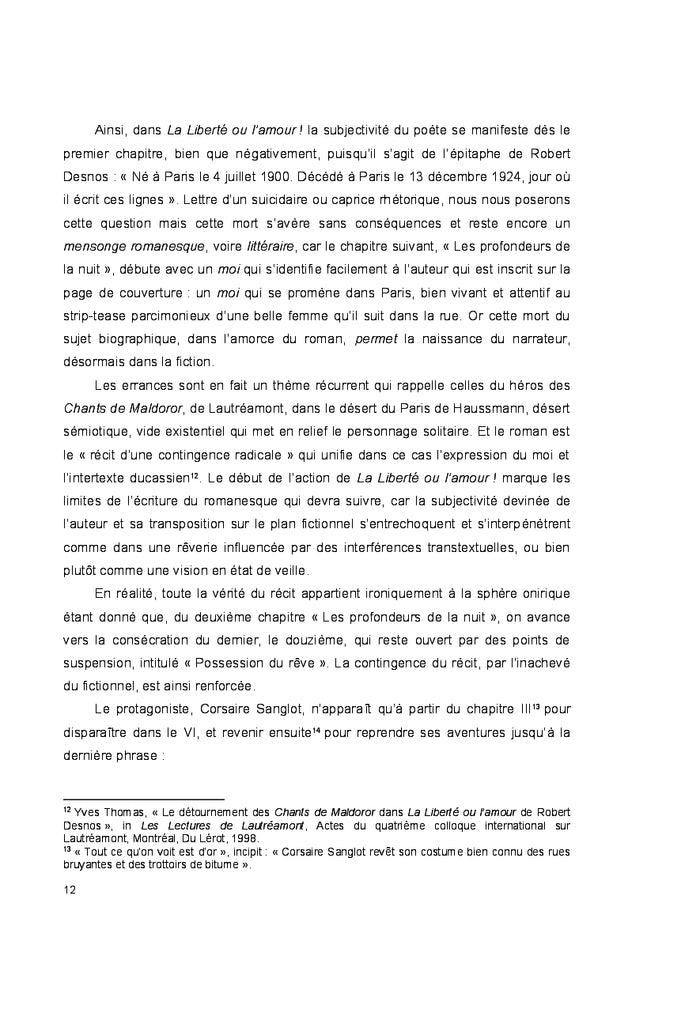 Robert Desnos romancier