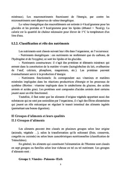 Biochimie, qualité et conservation des aliments