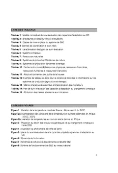 Les capacites d'adaptation au changement climatique