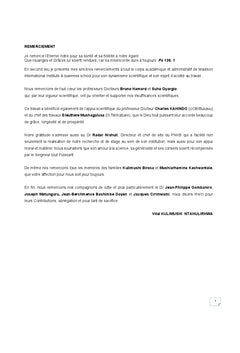 Impact des risques du Changement Climatique sur les activites agricoles