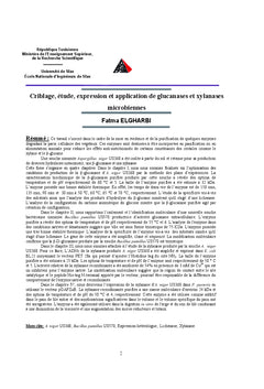 Criblage, etude, expression et application de ?-glucanases et xylanase