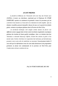 Profil des Patientes operees